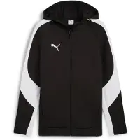 Puma Sportsweatvest 'TeamEvostripe' zwart / wit