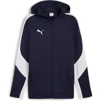Puma Sportsweatvest 'teamEVOSTRIPE' blauw / wit
