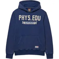 Superdry Sweatshirt 'Track' ecru / marine