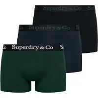 Superdry Boxershorts navy / donkergroen / zwart