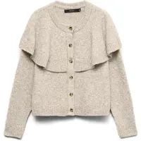 Vero Moda Gebreid vest beige