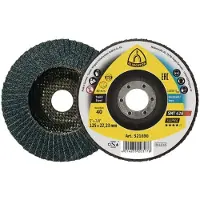 Klingspor Lamellenschuurschijf | d. 115 mm korreling 120 6graden conisch | RVS zirkoniumkorund | 10 stuks - 321683 321683