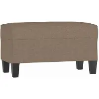 vidaXL Bankje 70x35x41 cm stof taupe
