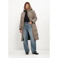 WITHBLACK Dames Jassen Wblglorian Long Puffer Coat - Olijf - Maat M