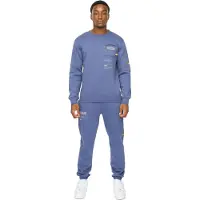 Duck and Cover Heren Applewood Trainingspak (Denim Blauw)