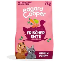 Edgard & Cooper , vers en natuurlijk voer voor puppy's, met eend en kip, 7 kg
