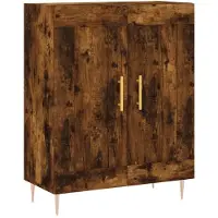 vidaXL Dressoir, gerookt eikenfineer, 69,5 x 34 x 90 cm, houtvezelplaat