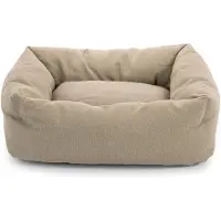 Record - Honden- en kattenbed Mono, gemaakt van katoen, kleur: beige, afmetingen: 50 x 35 x 14 cm
