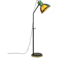 vidaXL Vloerlamp 25 W E27 30x30x100-150 cm meerkleurig