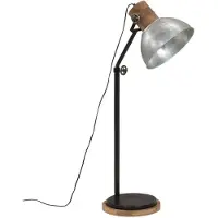 vidaXL Vloerlamp, 25W, vintage stijl, zilver, 30x30x100-150 cm, E27