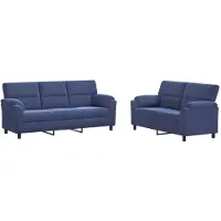 vidaXL Bankstel 2 pcs Politieblauw fluweel