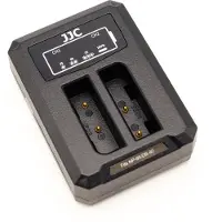 JJC DCH-NP95 USB Dual Battery Charger (voor Fujifilm NP-95 / Ricoh DB-90)
