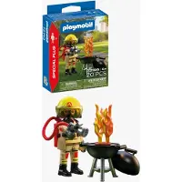 Playmobil Brandweerman - Bron van vuur - Figuur - Voor kinderen - One size