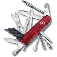 Victorinox Zakmes Victorinox CyberTool 34 Transparant Rood