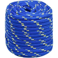 vidaXL Multifunctioneel touw 18 mm 100 m Blauw PP