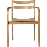 Ferm Living Boda Eetkamerstoel met Armleuningen Natural Oak