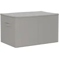 vidaXL Opbergbox van vliesstof, 55 x 35 x 32 cm, 61,6 liter, grijs
