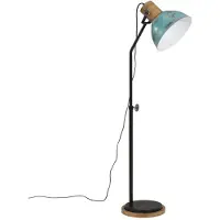 vidaXL Vloerlamp, 25W, blauw, 30x30x100-150 cm, E27