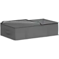 vidaXL Opbergbox met transparant bovenraam, 6 stuks, 50,4 liter