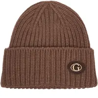 GUESS Dames Mutsen Knitted Beanie - Bruin - Maat M