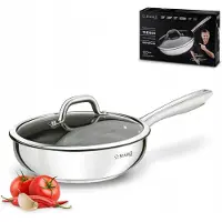 Starke PRO Treviso Diepe Koekenpan RVS met Deksel 24 cm