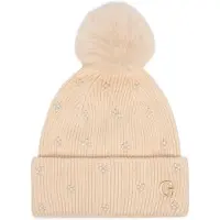 GUESS Dames Mutsen Knitted Beanie - Creme - Maat L