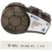 Brady M21-500-461-AW tape gelamineerd polyester | zwart op wit | 12,7mm x 6,40m