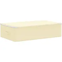 vidaXL Opbergboxen, 6 stuks. Vliesmateriaal, 70 x 40 x 18 cm, 50,4 liter, crème