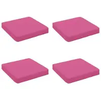 vidaXL 4-Piece Zitkussens VUGHT 4 st 100% Polyester Roze