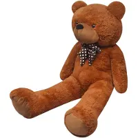 vidaXL Teddybeer 242 cm pluche bruin