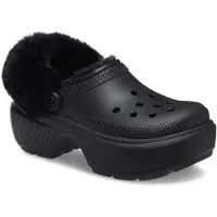Crocs Stomp Gevoerde EVA Dames Zwarte Klompen