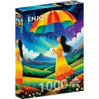 Enjoy Puzzle Rainbow Umbrella Puzzel (1000 stukjes)