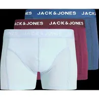 Jack & Jones Boxershorts 'JACJota' saffier / lichtblauw / bordeaux / wit