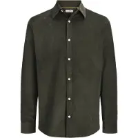 Jack & Jones Overhemd 'JJEField' donkergroen