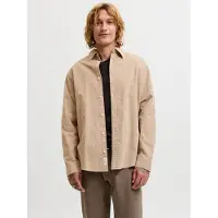 Jack & Jones Overhemd 'JJEFIELD' cappuccino