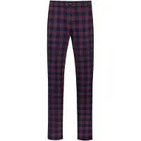 Mey Pyjamabroek ' Serie Lumber Grid ' donkerblauw / wijnrood