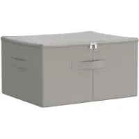 vidaXL Opbergbox Nonwoven stof 43 x 34 x 23 cm 33,6 L Grijs