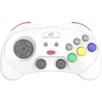 Retro-Bit SEGA Saturn 2.4G Wireless Pro Controller (White)