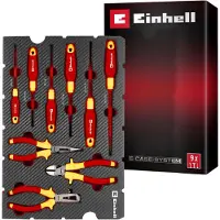 Einhell E-Case inlegvlak voor VDE-gereedschap, model 370524, 9-delig