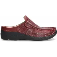 Wolky Klomp Women Roll Slide Printed Leather Red-Schoenmaat 41