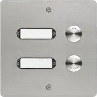 Grothe 55502 Belknop Met naambord RVS V2A