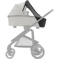 Maxi-Cosi Zonnescherm - UPF 50+ Bescherming - Kiekeboevenster - Zwart