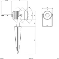 EVN PLC651002 PLC651002 LED-tuinspot LED LED 10 W Antraciet