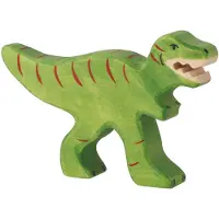 Sonstige Verlage Dinos - Tyrannosaurus Rex - 10X2X13Cm - Houten Figuur - Handgemaakt