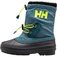 Helly Hansen - Après-skischoenen - Jk Varanger Insulated Dark Creek Luminous Gree voor Unisex van Gerecycled Polyester - Kindermaat 25 - Blauw
