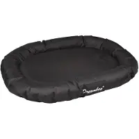 Flamingo Hondenmand Dreambay Ovaal Zwart – 120x90x16 cm – waterafstotend & wasbare hoes – stevig orthopedisch hondenkussen –