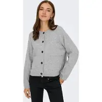 ONLY Gebreid vest 'ONLPiemonte' lichtgrijs