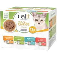 Catit Cuisine Bites Variatiepakket Natvoer Voor Katten 12x75g