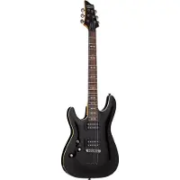 Schecter Omen 6 Gloss Black LH linkshandige elektrische gitaar