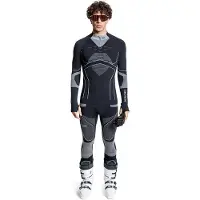 X-Bionic - Thermokleding - Energy Accumulator Light Pants 3/4 Men Black/Light Grey voor Heren - Maat S - Zwart